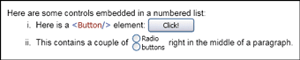 Figure 9 Mixing Controls and Text