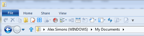 Windows 8 Quick Access Toolbar QAT