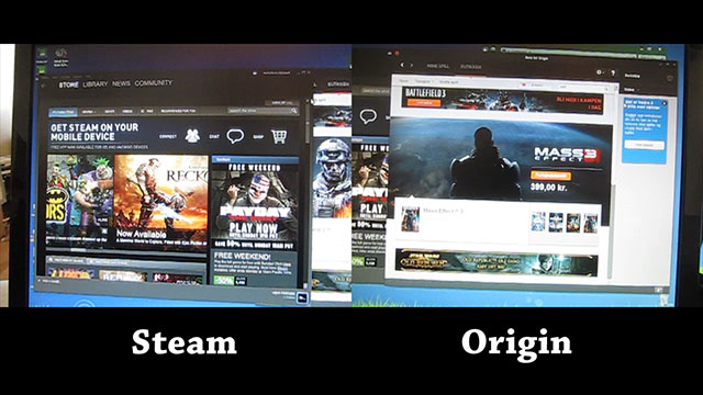 Steam vs Origin UI responsiveness